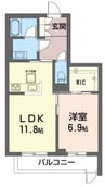 ミモザ（ＢＥＬＳ認証・ＺＥＨ） 1LDKの間取り