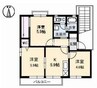 パークスター　A棟 3Kの間取り