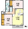 ライフモア守上　Ｂ棟 2LDKの間取り