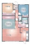 サーパスシティ西古松公園二番館 3LDKの間取り