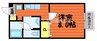サンハイム 1Kの間取り