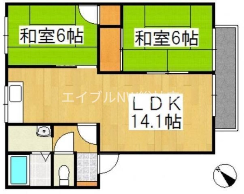 間取図 SCHOLA白楽町　B棟