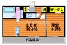 アンビエント 1LDKの間取り