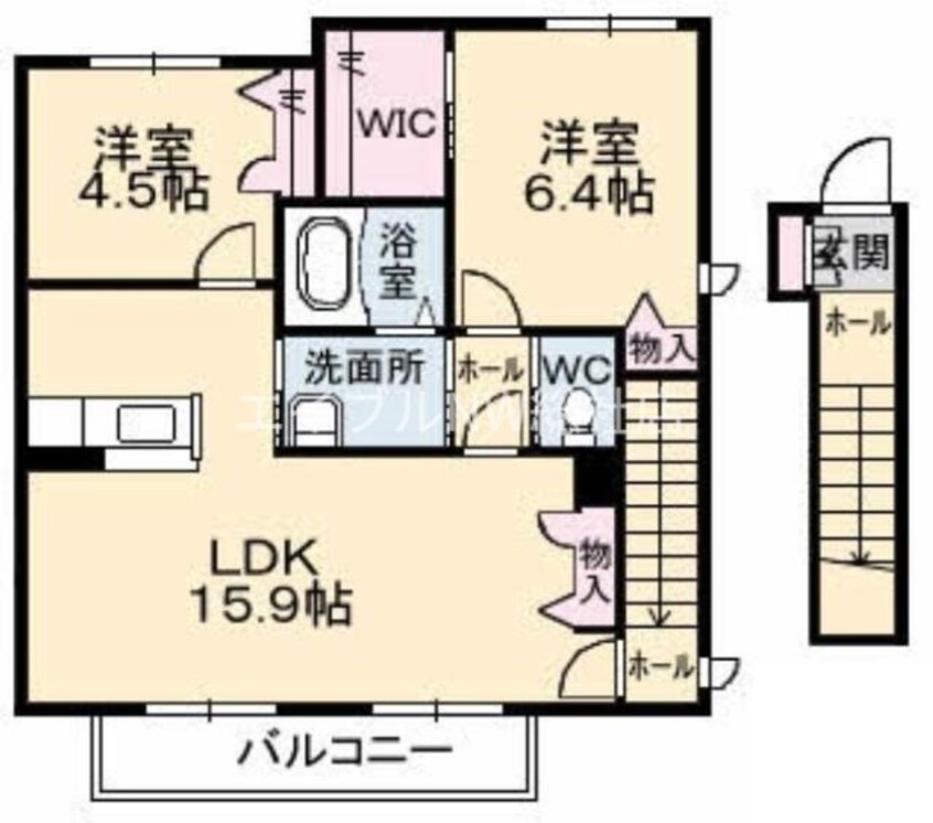 間取図 アッヴェニーレ　C棟