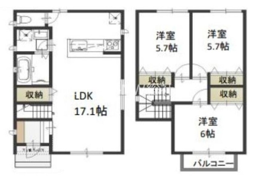 間取図 ラプラス　Ｄ