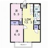 ニューシティ大島 2LDKの間取り