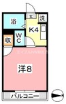 ステーションパレスⅠ 1Kの間取り