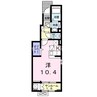 アンビエンテ 1Kの間取り