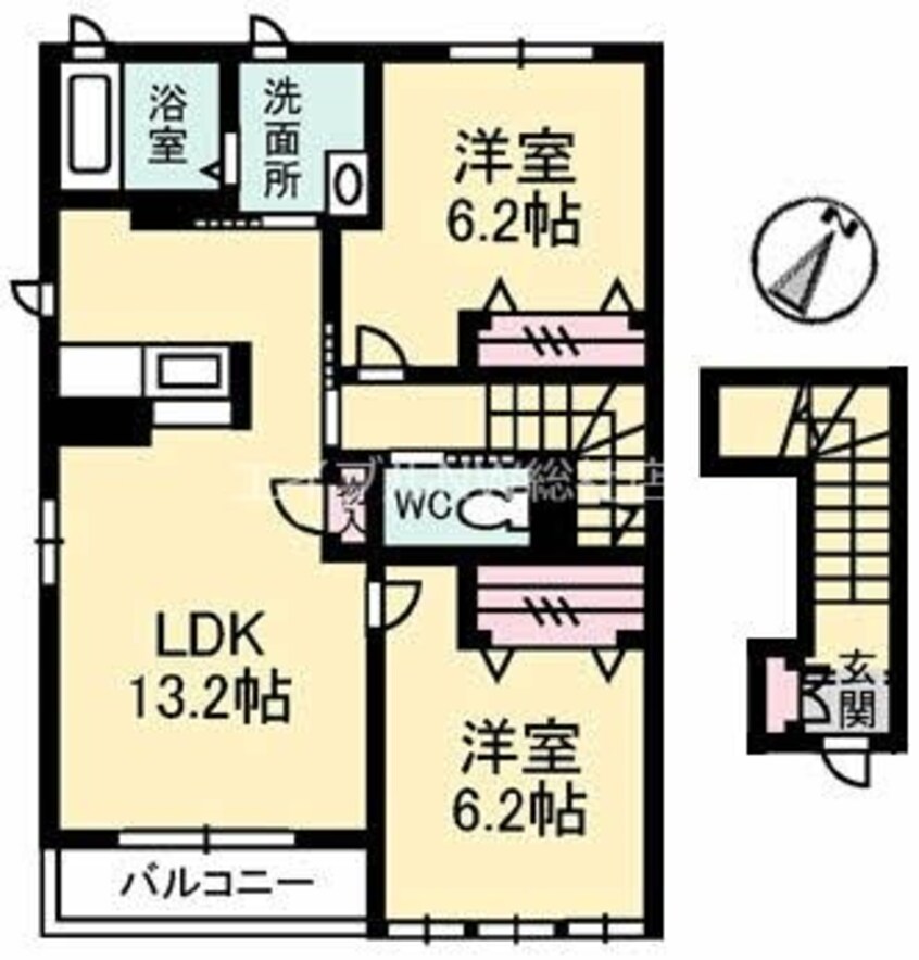 間取図 アッシュマーレ　C棟