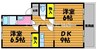 プリメール　A棟 2DKの間取り