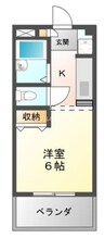 エスポワール 1Kの間取り