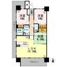 アルファステイツ総社中央Ⅱ 3LDKの間取り