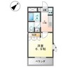 フルハウス西阿知 1Kの間取り