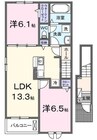 エルカホーム 2LDKの間取り
