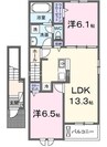 エルカホーム 2LDKの間取り