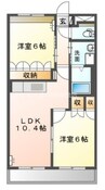 ルノアール 2LDKの間取り