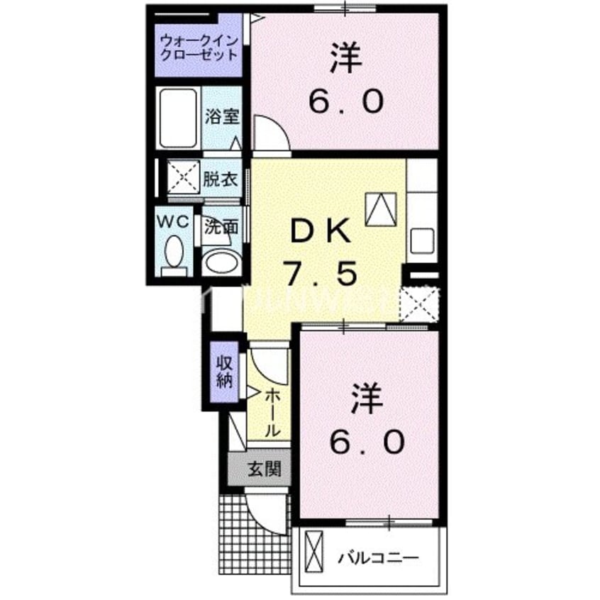 間取図 プラシードＡ