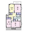 アクセス吉岡Ｂ 3DKの間取り