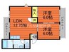 メゾンクレール 2LDKの間取り