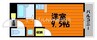 メモリアルハイツ 1Rの間取り