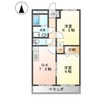 ヴィーブルピア 2DKの間取り