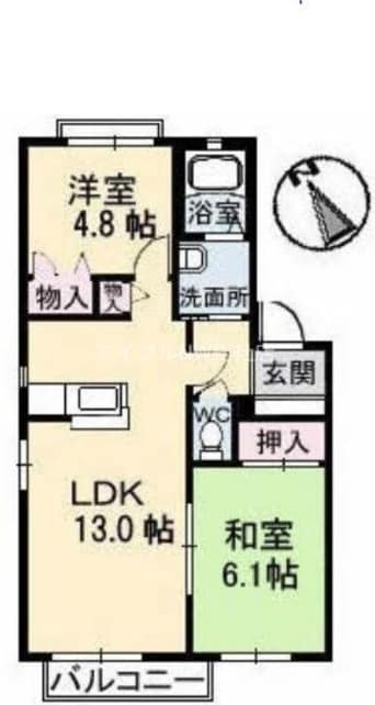 間取図 サンライフ東塚A棟