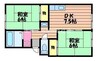 パンションＮ 2DKの間取り