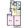 ビッグベア－　Ｂ 2DKの間取り