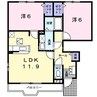 スマイル辻 2LDKの間取り
