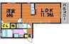 スカイメゾン 1LDKの間取り