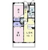 フジ　グラディオ 2LDKの間取り