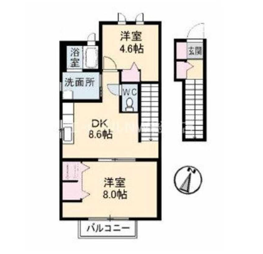 間取図 レーヴィンス　　C