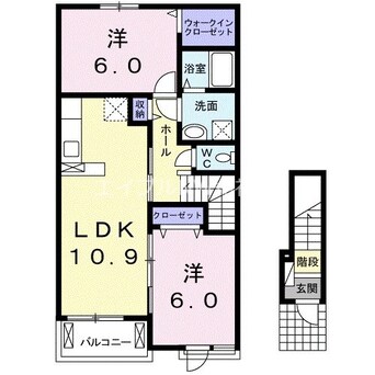 間取図 カルム・プロムナードⅢ