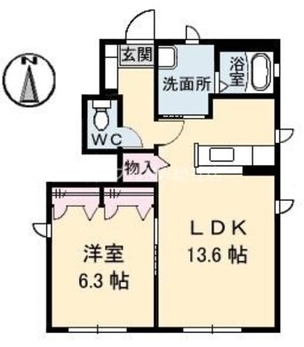間取図 フォンティーヌ　A棟