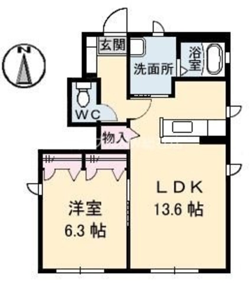 間取図 フォンティーヌ　A棟
