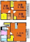 アヴァンセ　C棟 3LDKの間取り