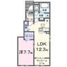 ラフィーネ・ヴィシン 1LDKの間取り