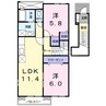 メゾン・ソレイユＢ 2LDKの間取り