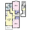 サニーコート　Ⅰ 2LDKの間取り