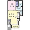 ラ　フレーズ 1LDKの間取り