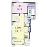 フローレス 1LDKの間取り