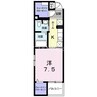 グレイスＫＩＫＫＡＷＡ 1Kの間取り