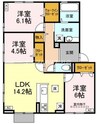 フェリシタス 3LDKの間取り