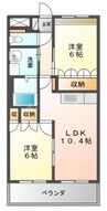 ノエル 2LDKの間取り