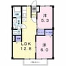 ニューシティ大島 2LDKの間取り