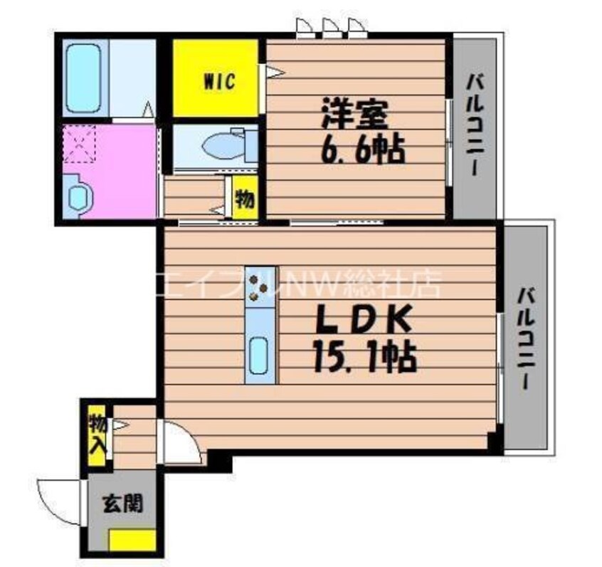 間取図 ヴェントフェリーチェ　Ａ棟