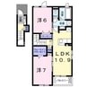 ノヴァ　Ⅱ 2LDKの間取り