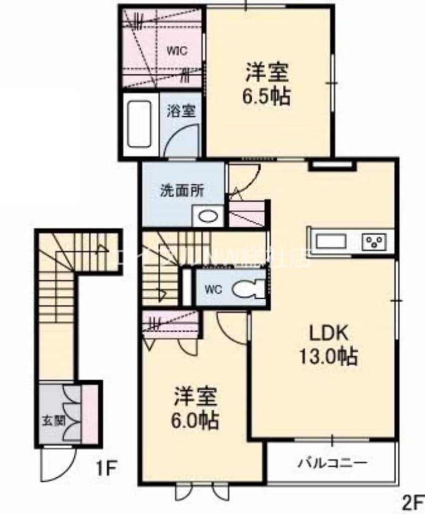 間取図 シャーメゾンKOTON Ｂ棟