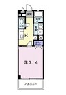 アンソレーユ 1Kの間取り