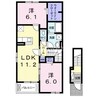 パレス・エフ 2LDKの間取り